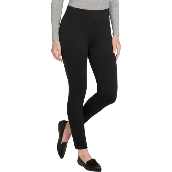 Matty M Womens Black Stretch Leggings with Pockets USA Made Sportswear XXL NWT - Picture 1 of 11